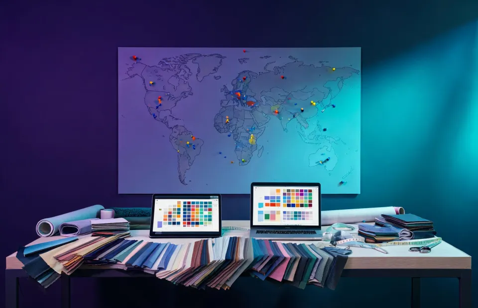 Digital material collaboration desk
