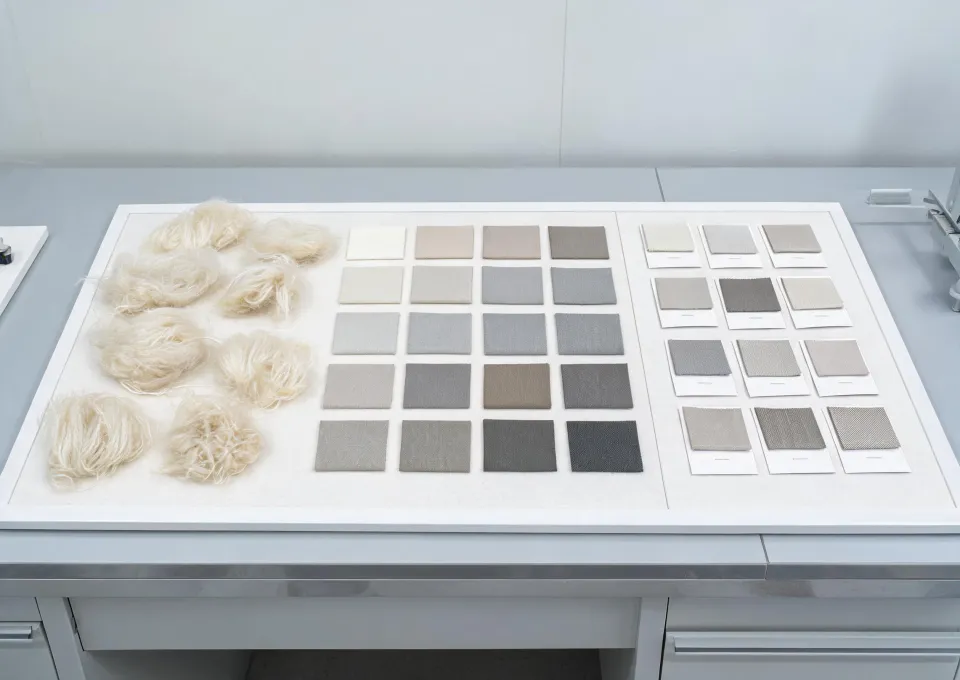 Conventional upholstery material development inputs